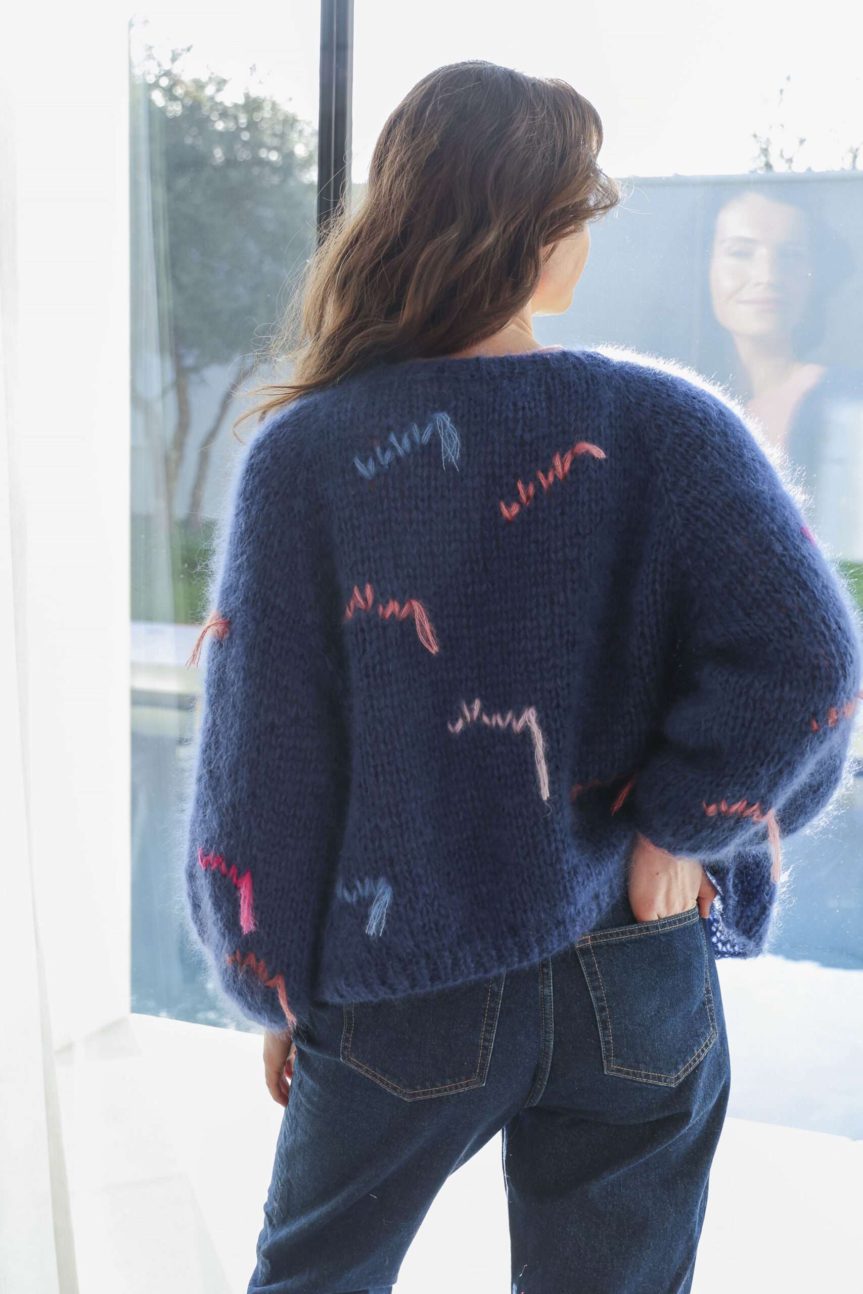 Atelier Basile - Cardigan PAULETTE Navy – Bild 5