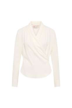 Maison Common Bluse mit elegantem V-Ausschnitt