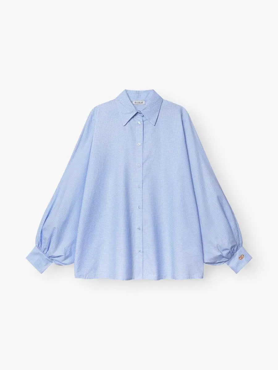 SOSUE - Bluse Antonia Pretzel Blue