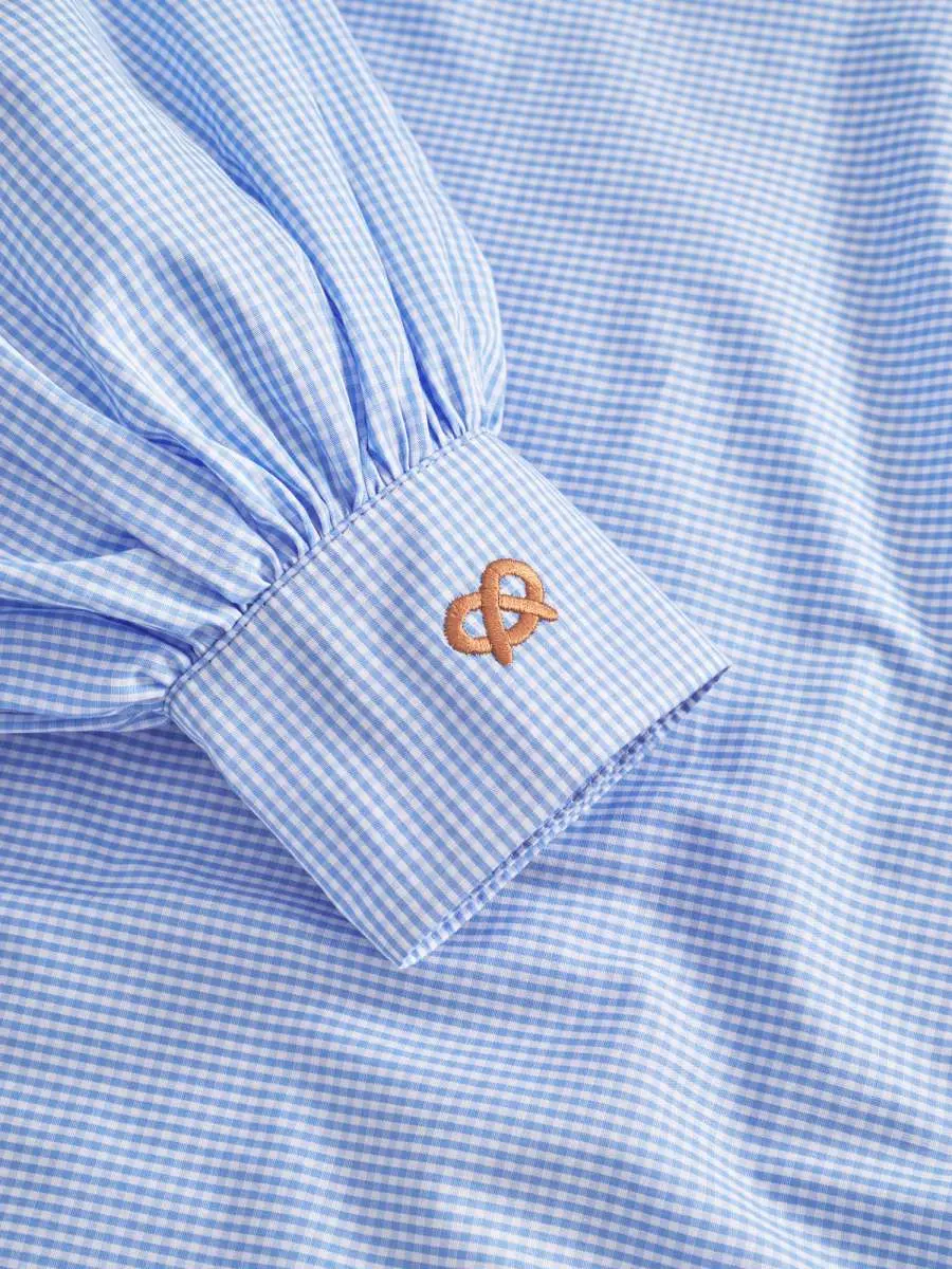 SOSUE - Bluse Antonia Pretzel Blue – Bild 3