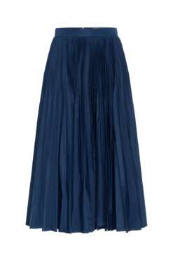 Maison Common - Taft-Plissee-Rock in Navy