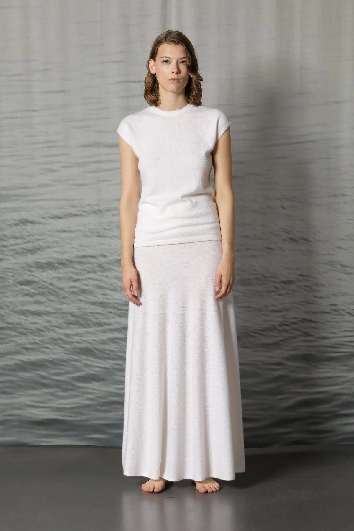 SMINFINITY – Pure Drop Shoulder Top | Cashmere Pullover