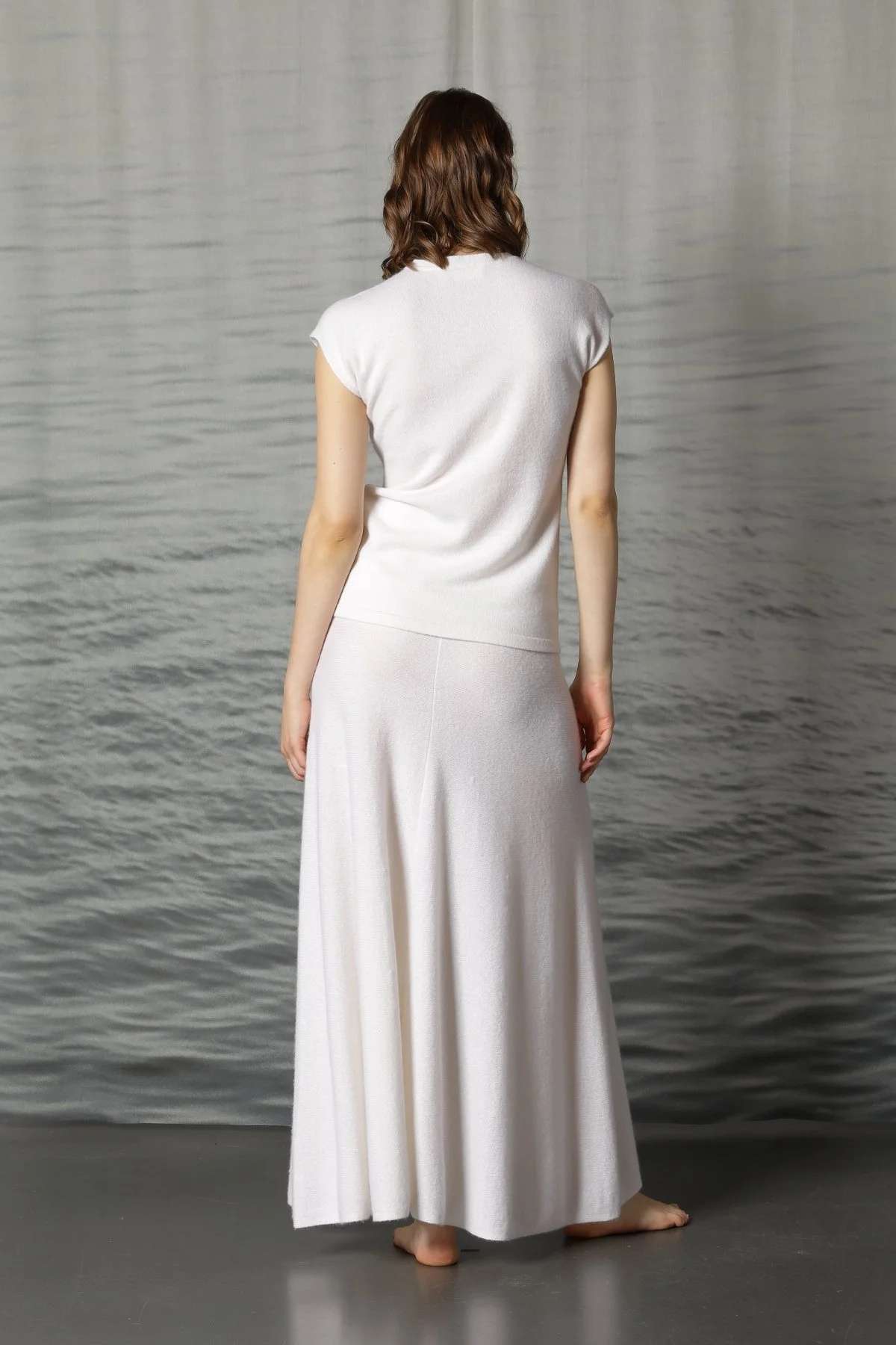 SMINFINITY – Pure Drop Shoulder Top | Cashmere Pullover – Bild 3