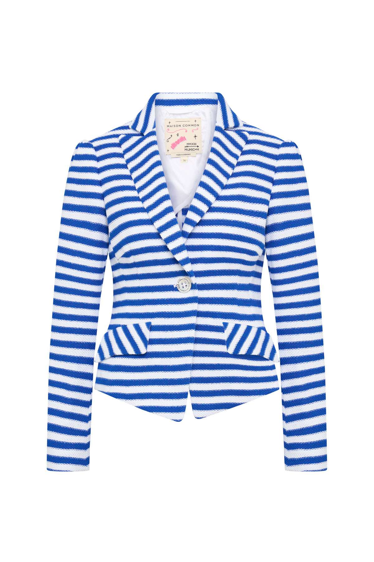 MAISON COMMON Gestreifter Kurzblazer mit Struktur