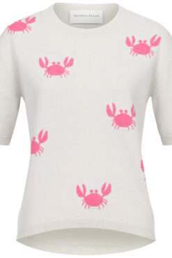 ANOTHER BRAND Pullover in Weiß mit Krebsen
