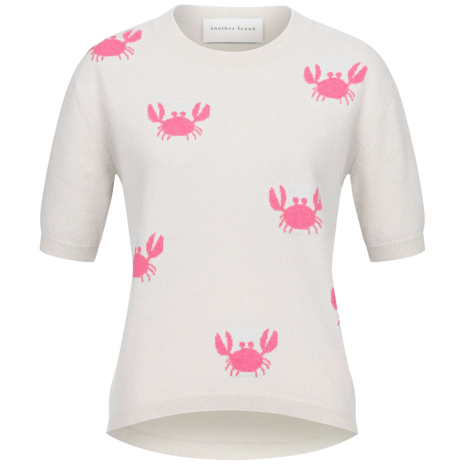 ANOTHER BRAND Pullover in Weiß mit Krebsen